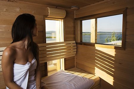Sauna nel wellness hotel Nautis Gardony - vicino al lago di Velence