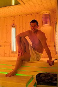 Week-end wellness in Ungheria - la sauna finlandese dell'Hotel Zenit a Vonyarcvashegy