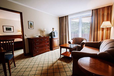 Romantica camera doppia con balcone nel Thermal Hotel Visegrad
