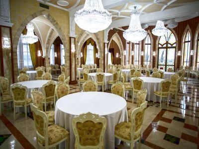 La sala conferenze dell'Hotel Borostyan, la sala riunioni a Nyiradony